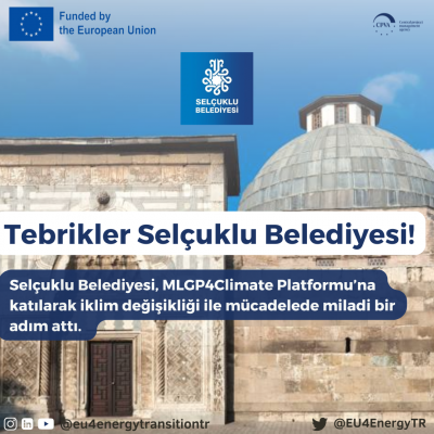 Welcome Selçuklu Municipality to the MLGP4Climate Platform!